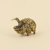 Handcrafted Brass Chinese Zodiac Pig Figurine Retro Lucky Home Ornament Perfect for Lunar New Year Gift Office Decor