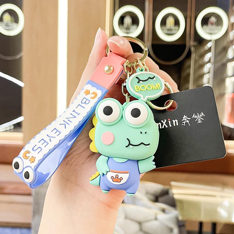 Силиконовый мультяшный брелок с изображением динозавра - милый брелок для снятия стресса