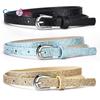 Sequined Decorative Fine Pin Buckle PU Belt Women's Jeans Outer Waist Belt