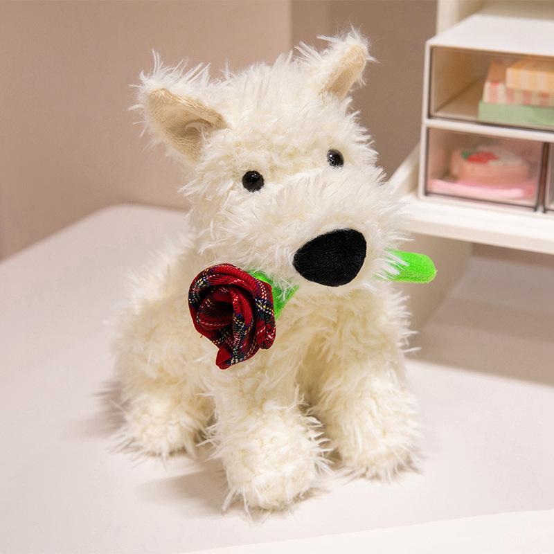 Rose White Dog Doll Skateboard Penguin Plush Toy Peanut Pendant Fun Doll Children's Gift