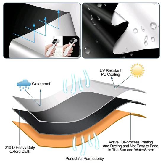 Портативная затемняющая штора Yousheng, не требующая сверления окон, затемняющая штора без складок для мансардного окна, детского дома, автофургона