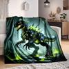 1 шт. Плед DinoBot CyberForest, легкий фланелевый плед для дивана, кровати, путешествий, кемпинга, гостиной, офиса, дивана, кресла и кровати