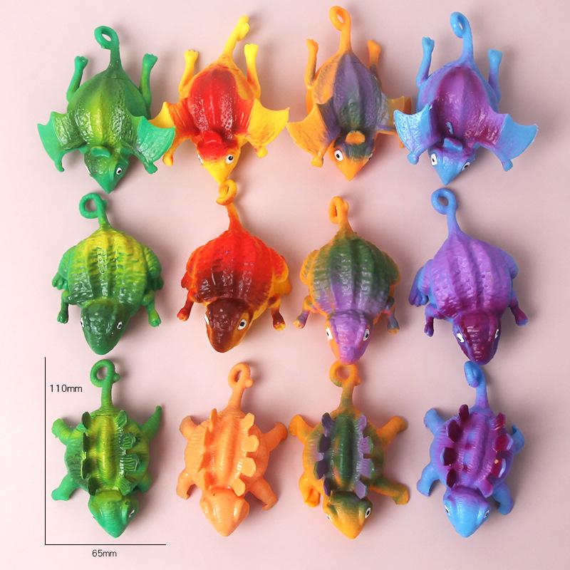 Надувная игрушка-антистресс в виде динозавра - TPR надувной животный вентиляционный мяч