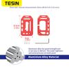 kymb4 TESIN Car Keys Cover for Jeep Gladiator JT 2018+ Car Key Case Shell Cover Keychain Accessories for Jeep Wrangler JL 2018-2025 Up