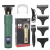 Профессиональная электрическая машинка для стрижки волос, беспроводной аккумуляторный триммер для волос, набор для стрижки волос с ЖК-дисплеем