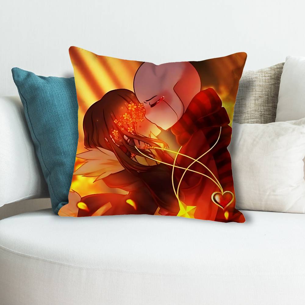 Fell Ink SSans UUndertales AU Celebrity Merchandise AllMatch Printed Pillow Case Sofa Car Office Room Decoration Protector