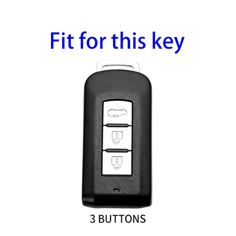 3 Button TPU Car Remote Key Case Cover Shell For Mitsubishi Outlander ASX Pajero LANCER Sport Eclipse Cross Protective Fob Accessories