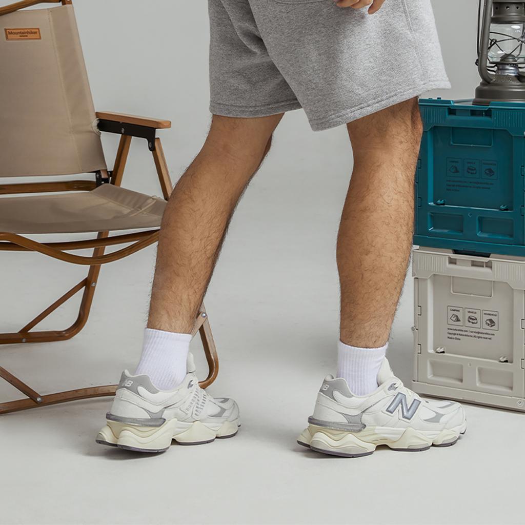 New Balance 9060 Sea Salt Concrete Unisex Sneakers White Silver-Metallic U9060ECA