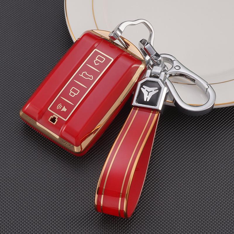 Чехол для ключа Great Wall Tank 300 & 500 Cyber с новым логотипом Wey и сумкой с пряжкой.