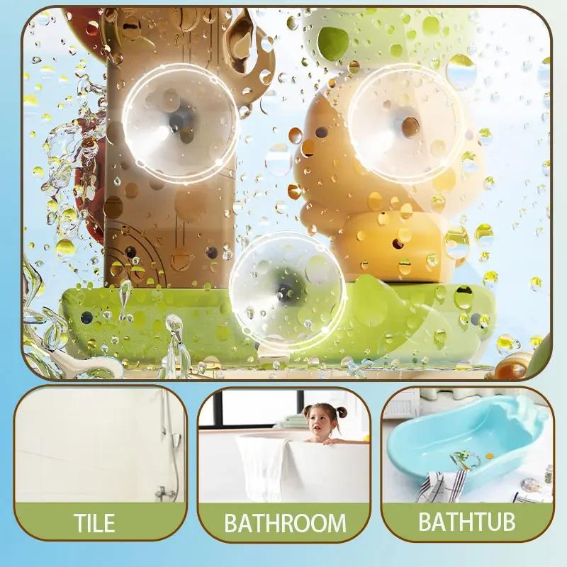 Детская игрушка для ванны Играть в воду в форме утки/цветка Водяное колесо-лев Детское развлечение в душе Ванна с присоской в подарок ребенку