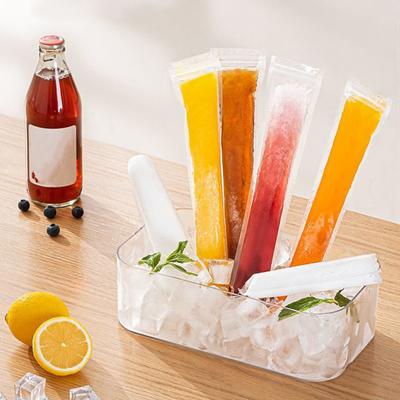 50 шт. одноразовых пакетов для мороженого с воронкой, герметичные зип-застежки, не содержащие БФА, морозильные тубы для фруктового льда, йогурта, сока, смузи