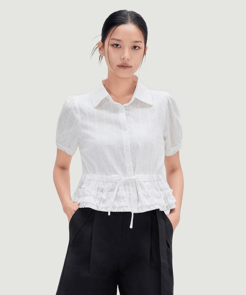 MIXXO Блузка с воротником-шнур Re Bwg50Ss_Miwbwg70Ss
