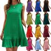 2025 Spring/Summer European & American Sleeveless Round Neck Dress for Women