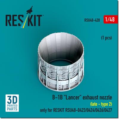 Reskit Lancer Позднее сопло 2 Reskit Пластиковые детали для модели 1/48 B-1B (для RSKU48-0426/-0427) RSKU48-0428 (Самолет)