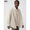Twill Work Oversized Shirt  Long Sleeve 
