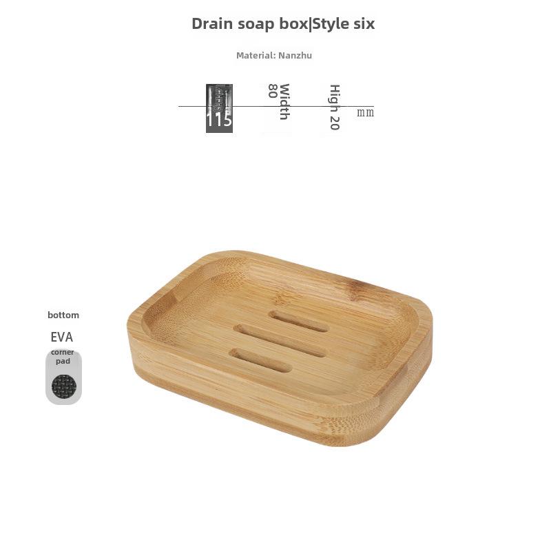 Подставка для мыла в ванной с гравировкой логотипа из бамбука - ящик для хранения сливного отверстия дома