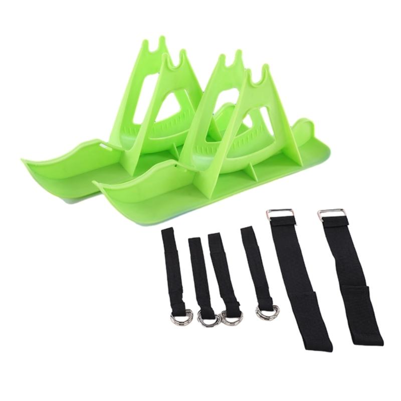 Лыжная пластина Колеса-лезвия Сани Лыжная доска Пляжный скейтборд Снежный самокат Сани Велосипед Лыжи Сани Легко установить