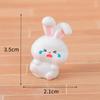 8 шт. светящийся мини-кролик орнамент мультяшный кролик фигурка микро пейзаж автомобиль интерьер настольное украшение