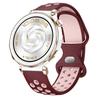Двухцветный ремешок для Huawei Watch GT5pro 42 мм Дышащий ремешок с круглыми отверстиями Подходит для умных часов Huawei Watch GT5 GT4 41 мм Correa