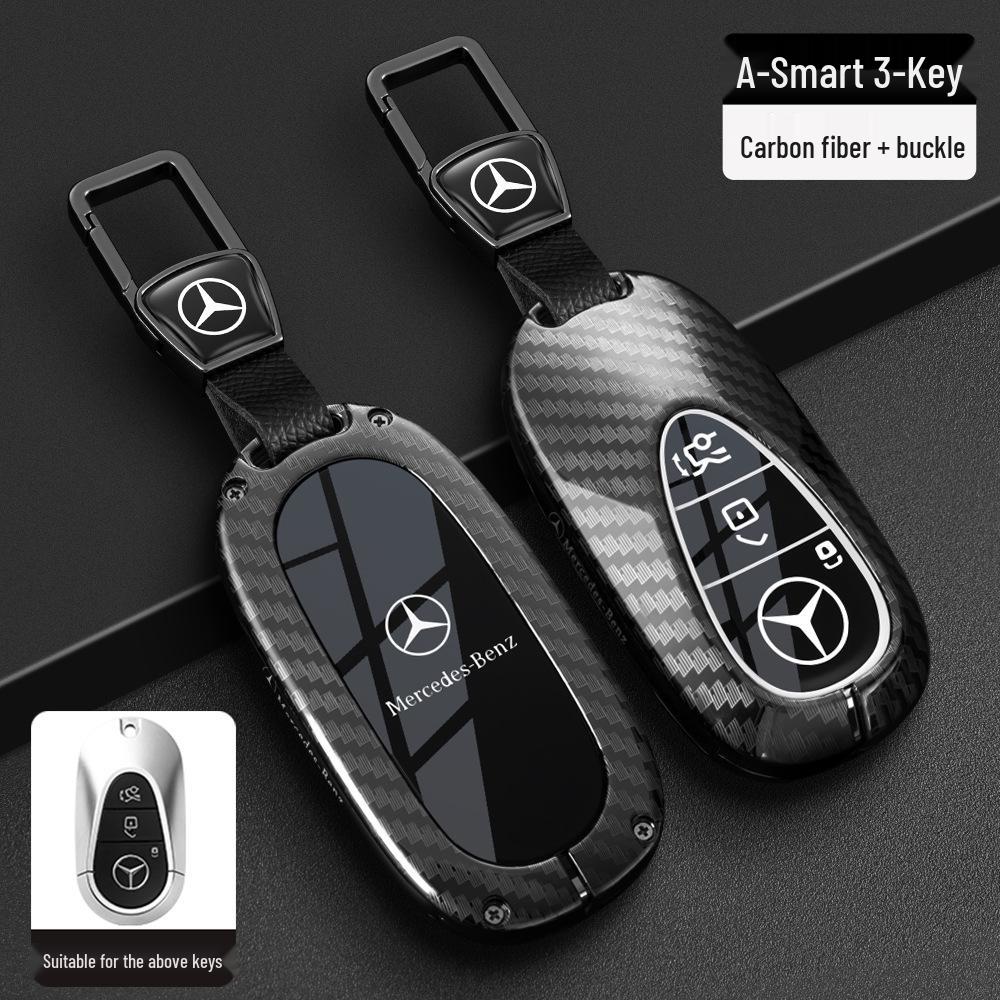 Чехлы для ключей Mercedes-Benz: Совместимо с моделями E300L, C260L, C200L, GLE, GLC300L, GLA, S40.