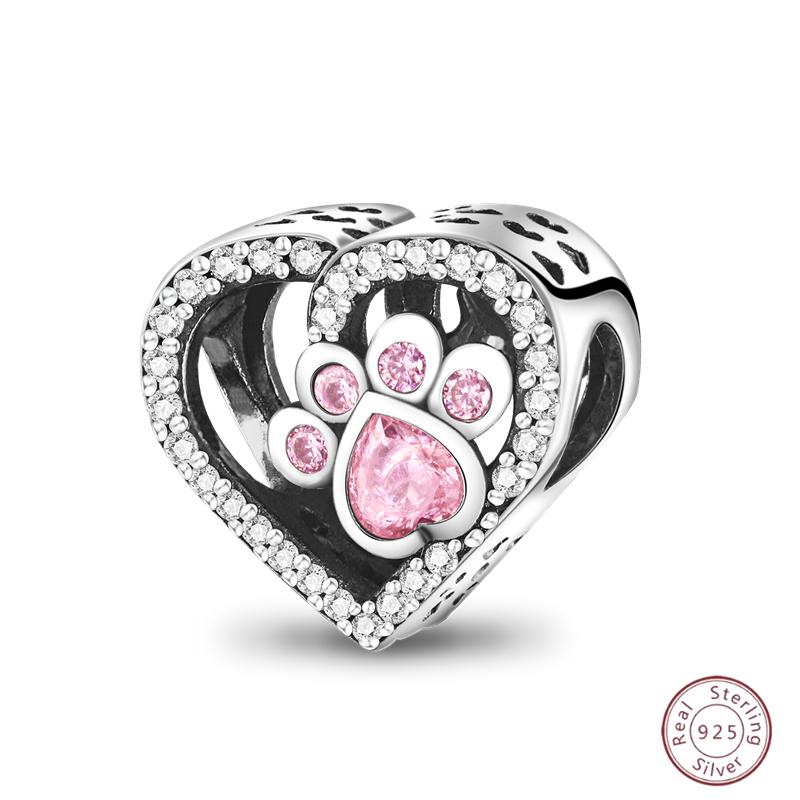 Copper Pure Pink Love Puppy Pet Pink Perfume Pendant Beads Suitable For 3Mm Original Bracelet Diy Jewelry