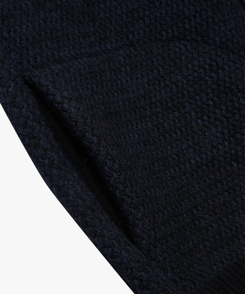 Man On The Boon Two-Way Zipper Textured Vest_Navy 4714313017