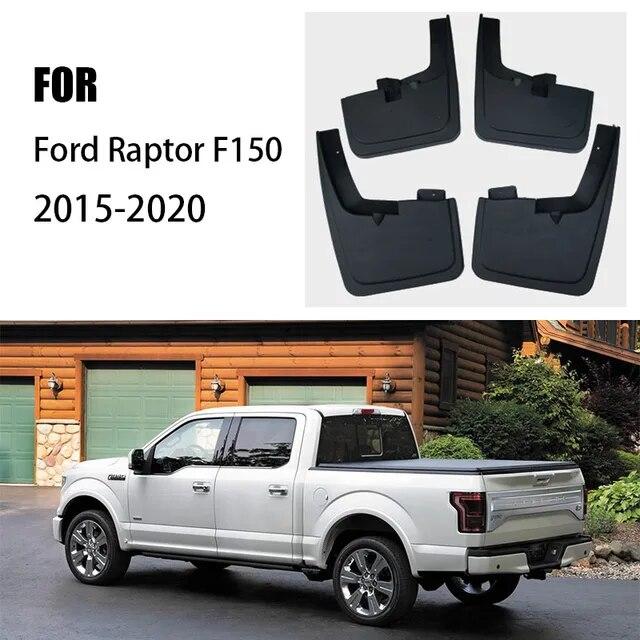 4 Pcs FOR Ford Raptor F150 F 150 Mudguard Fenders Raptor F-150 Mud Flaps Splash Guard Fender Mudflap MudguardS Car Accessories