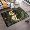 Celtic Tree of Life Carpet with Knot Pattern and Green Leaves Design Suitable for use as an anti-slip for living room bedroom sofas