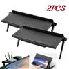 2pcs Rack Tv Monitor Organizer Screen Top Storage Shelf Holder Practical Home Storage Computer Office Multi-functional Organizer