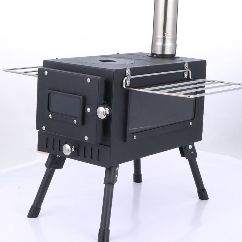 OEING Folding Smokeless Camping Tent Wood Stove