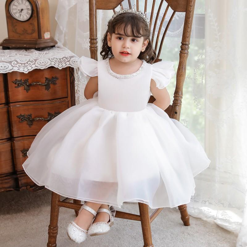 Baby Girls Formal Dress Wedding Pageant Party Princess Tulle Gown Toddler Kids