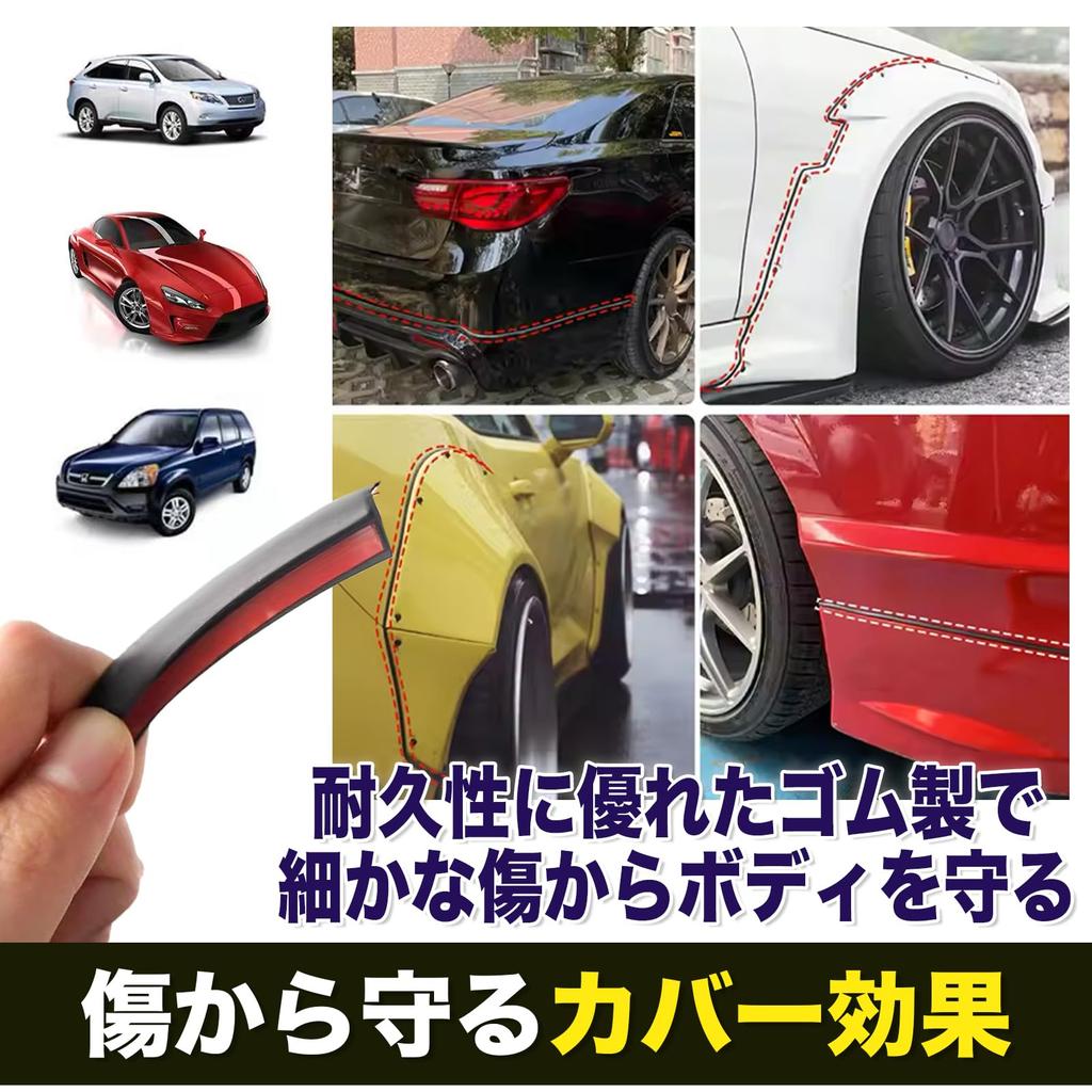 MONOSTORE AeroMolle T Shape 5M Car Molding Door Edge Protector Overfender Door Guard Gap Filler (White 10x8mm 2pcs)