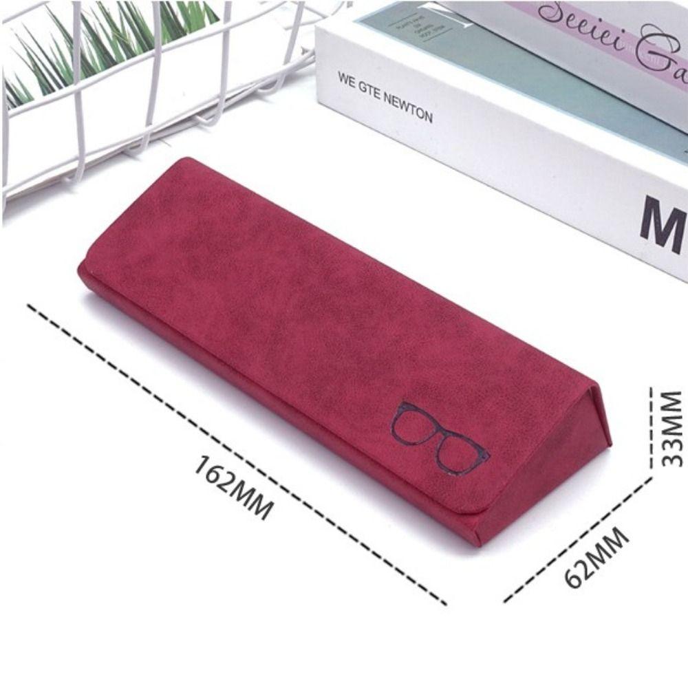 Portable Hard Case Glasses Case Anti-press Frame Glasses Sunglasses Case PU Leather Hard Shell Eyewear Box Men