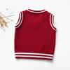 2023 Новый жилет, четырехцветный смешанный жилет без рукавов с v-образным вырезом, модный тренд, новый корейский жилет для мальчиков