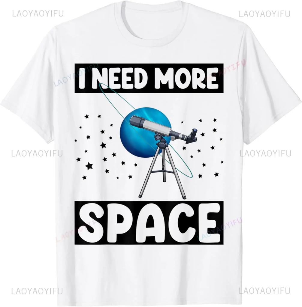 Мне нужен космос Ночное небо Забавная астрономия Наука Галактика Звезды Футболка Уличная одежда Графические футболки Мужская одежда Топы Футболки