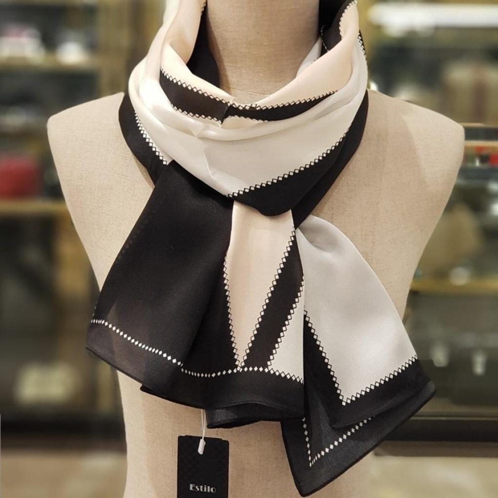 Stitched Silk Scarf E20F1SK106