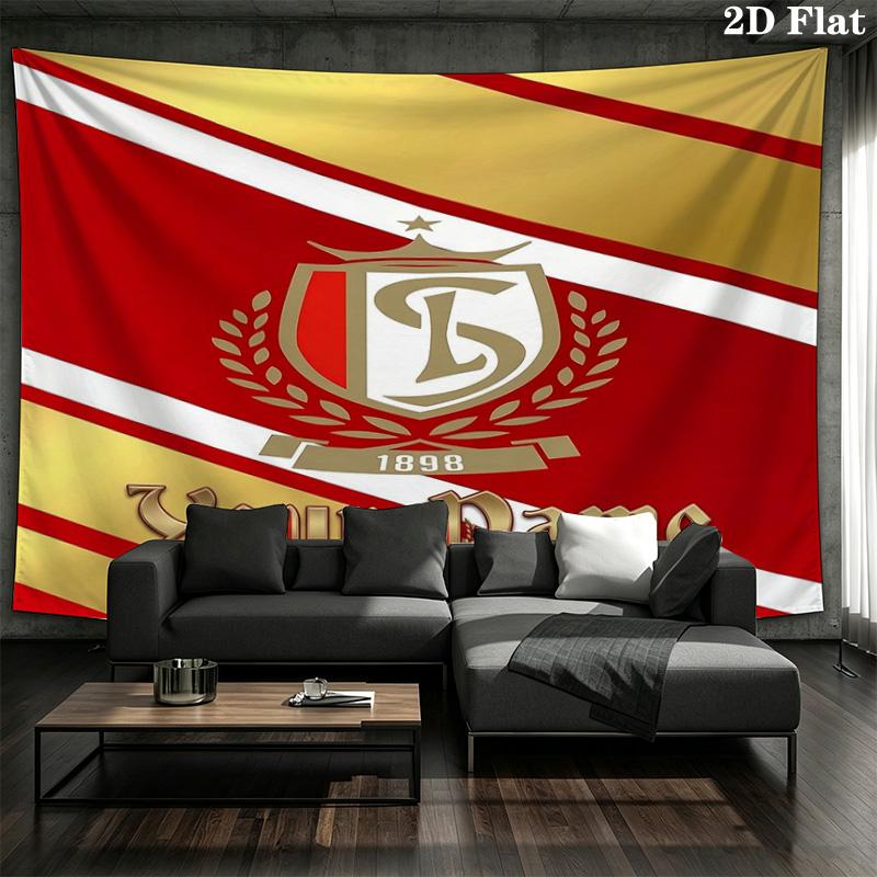 Crest Legacy Custom Name Wall Tapestry Aesthetic Wall Hanging Printed Fabric Blanket Decorative Tapestries For Bedroom Living Room Home Decor