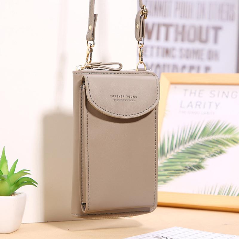 Новая модная женская маленькая сумочка для телефона, кожаная сумка через плечо, мини-сумочка, кошелек