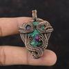 Ruby Fuchsite Pendant Copper Wire Wrapped Pendant Handmade Copper Jewelry Natural Gemstone Pendant Wire Wrap Jewelry Unique Pendant For Gift