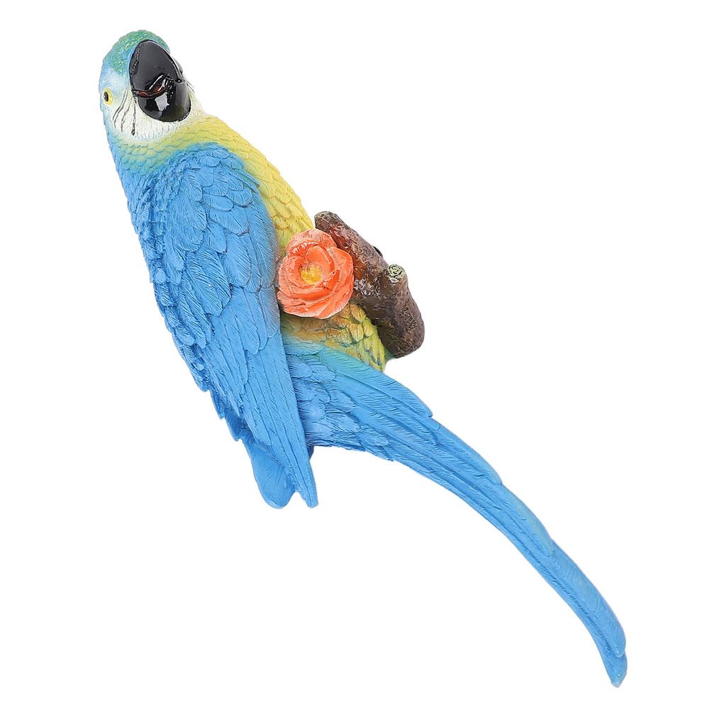 Украшение-попугай, фигурка птицы с половиной лица, полимерная скульптура для дерева, стены, гостиной, балкона, сада