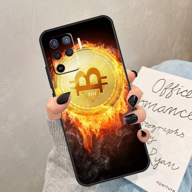 Чехол для Bitcoin для Oppo A57 A17 A77 A18 A38 A58 A78 A98 A74 A54 A94 A80 A60 A40 A96 A76 A16 A15 A5 Pro