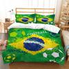 3D HD World Cup Match Digital Printing Bedding Set 2/3pcs Duvet Cover Set with Zipper Single Twin Double Full Queen King