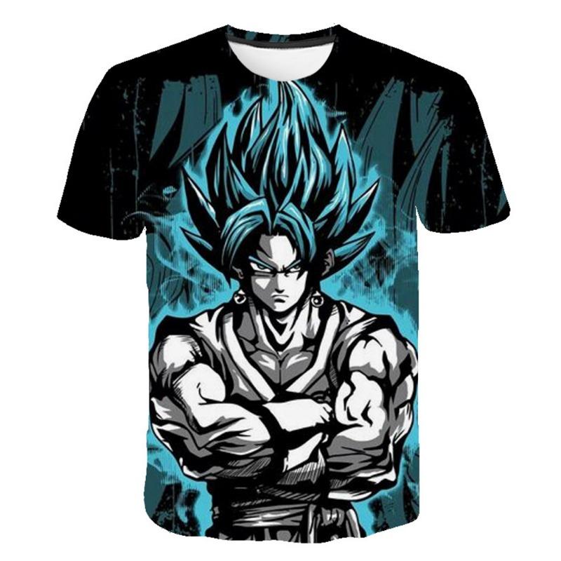 Dragon Ball Super Сон Гоку Все Формы 3D Печать Футболка Мужчины Женщины Дети Фанаты Аниме Уличная Одежда Графическая Футболка Летние Повседневные Топы