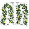 Real Touch Artificial Lemon Garland Green Plant Faux Fruit Vine  Door Wall Table Decor