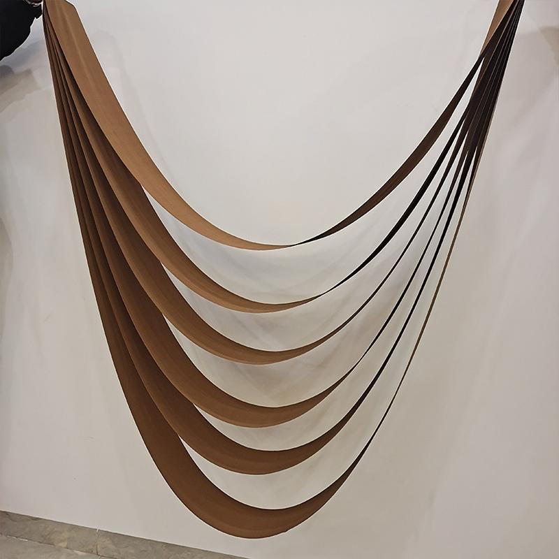 Wedding Ceiling Cloth Curtain 6 Layer Wave Curtain Drapery Fabric Draping Birthday Party Ceremony Reception Wall Hanging Decor