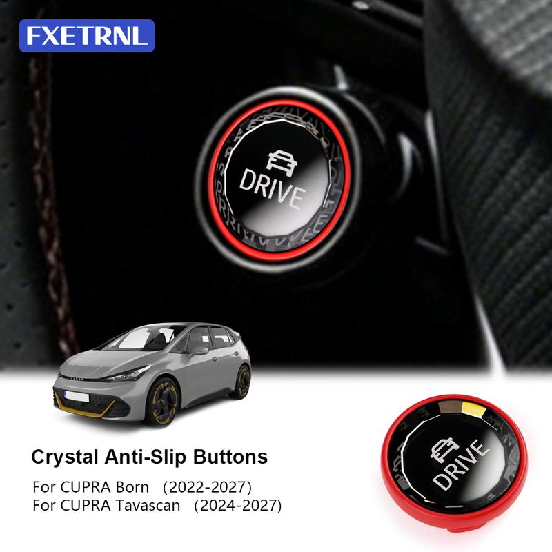 Crystal Drive Mode Anti Slip Button Cover For Cupra Tavascan 2024-2027 LHD RHD Car Interior Modification Accessories