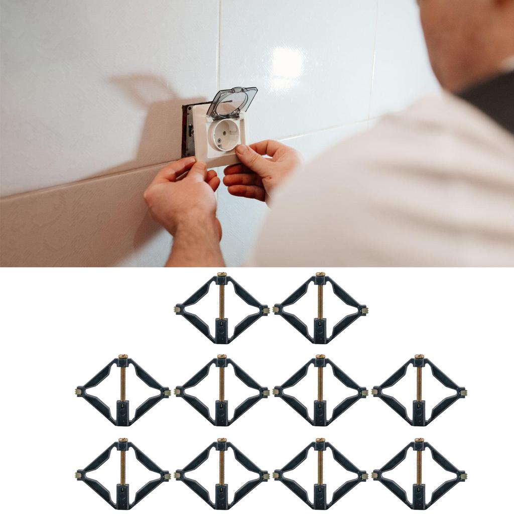 Набор из 10 инструментов для ремонта настенных розеток, приспособлений для ремонта электрических коробок, набор для быстрого ремонта розеток 86-го типа