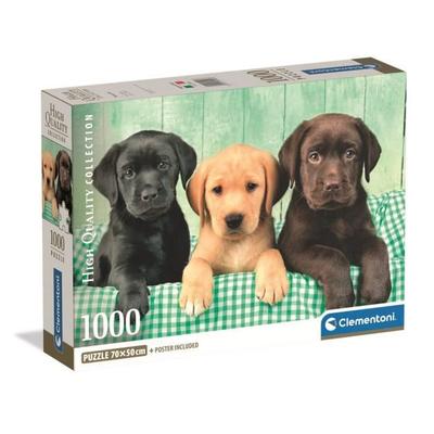 CLEMENTONI - Компактный 1000 деталей - Три лабрадора