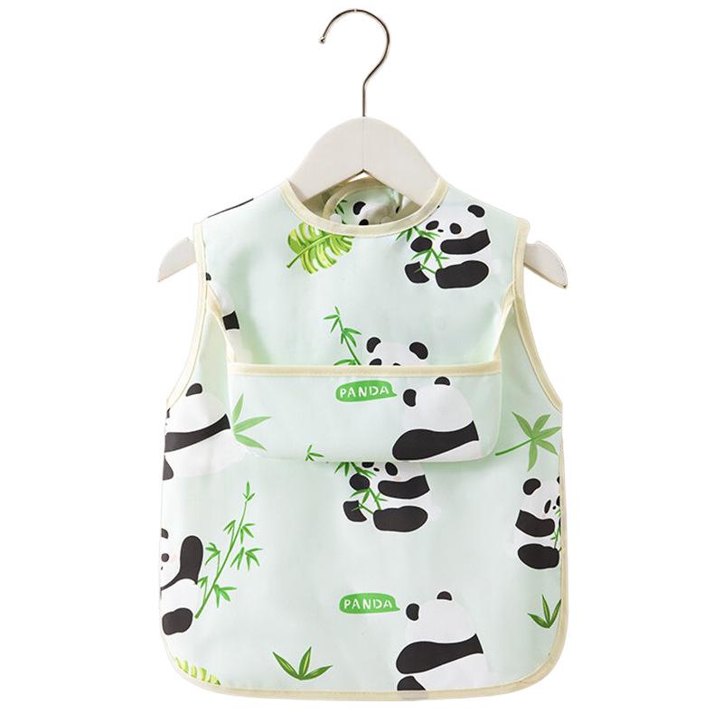 Waterproof Baby & Toddler Smock Bib for Eating & Kindergarten Activities