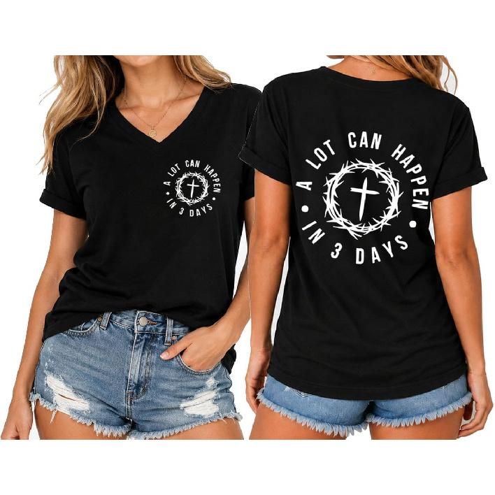 Christian Shirts for Men, A Lot Can Happen in 3 Days Shirts